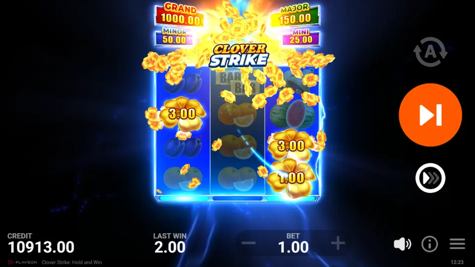 Pile of Clovers Feature adding new Clover symbols in the Clover Strike main game